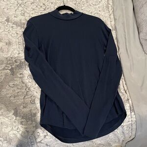 Lululemon Navy Blue Long Sleeve w/ Thumb Holes Sz. 8